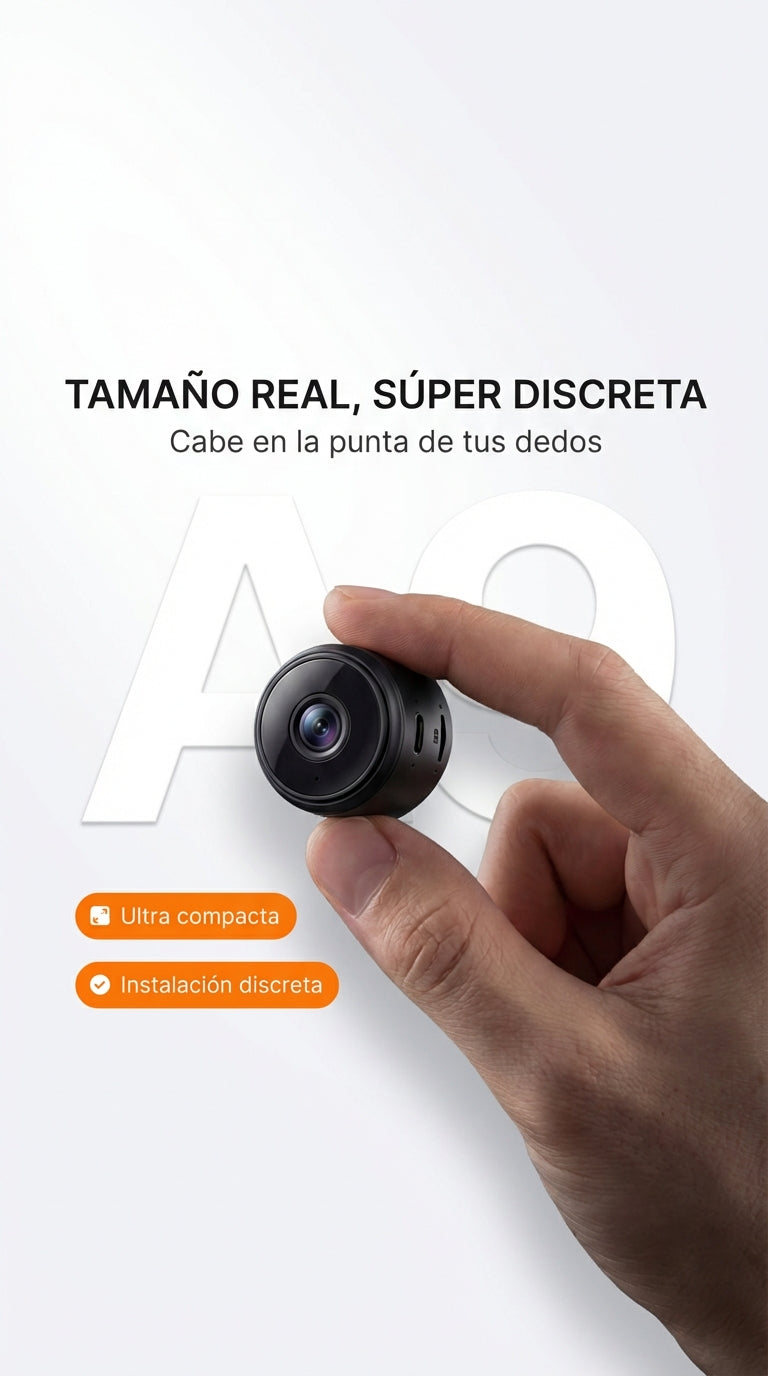 Mini Cámara de Seguridad WiFi HD Discreta